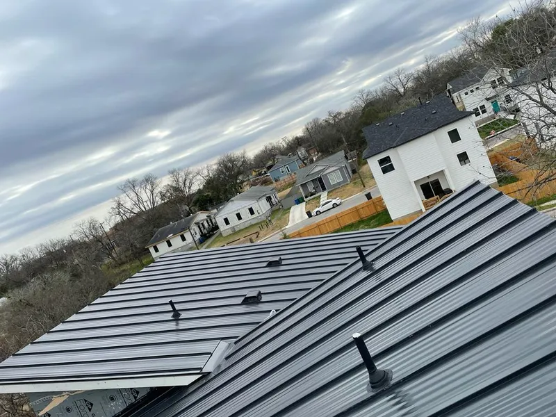 Standing seam metal roof panels with vents for Skylight Repair in Woodruff